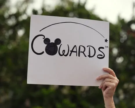 Scores Demonstrate In Front Of Mickey Mouse Company Headquarters Regarding ‘Authoritarian’ Kimmel Show Removal